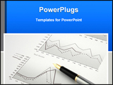 PowerPoint Template - pen on finance chart