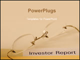 PowerPoint Template - Investor report with spectacles on top
