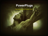 PowerPoint Template - Jesus the Messiah on the cross Savior of the World