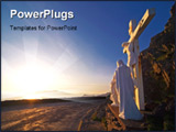 PowerPoint Template - Christian shrine overlooking Dingle Peninsula Co. Kerry Ireland