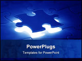 PowerPoint Template - photo of jigsaw puzzle with the missing piece