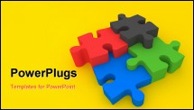 PowerPoint Template - Jigsaw puzzle