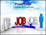 PowerPoint Template - The person searches for work, good money search.