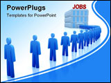 PowerPoint Template - Work Center : The unemployed looking for a job