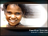 PowerPoint Template - Girl smiling with effects.