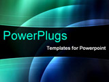 PowerPoint Template - blue and green wedges