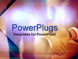 PowerPoint Template - handshake with boxes and dots