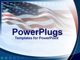 PowerPoint Template - US flag with star lining