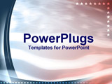 PowerPoint Template - faded close up of US flag with star lining