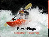 PowerPoint Template - a kayaker