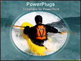 PowerPoint Template - a kayaker