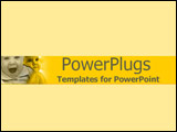 PowerPoint Template - Happy baby closeups on lemon yellow