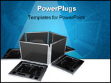 PowerPoint Template - group of laptops grey and shining