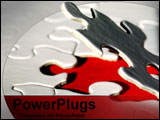 PowerPoint Template - The last puzzle piece being put together