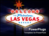 PowerPoint Template - Welcome to Las Vegas Sign Digital Illustration