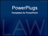 PowerPoint Template - Formal law in corporate blue