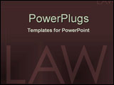 PowerPoint Template - Formal law in corporate brown