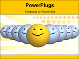 PowerPoint Template - 3d conceptual image - a position of the leader