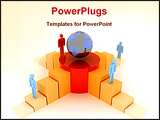PowerPoint Template - man in competition to success in business