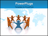PowerPoint Template - 3d Icon on a theme the leader.