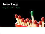 PowerPoint Template - Match box showing metaphor