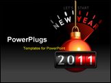 PowerPoint Template - 2011 counter on the dashboard for new year