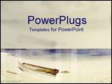 PowerPoint Template - Small boat on idyllic foreshore