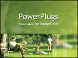 PowerPoint Template - Age metaphor with senior an youth