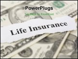 PowerPoint Template - Headline of Life Insurance for background use