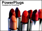 PowerPoint Template - Lipsticks uncapped