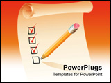 PowerPoint Template - A fully scalable vector illustration of Clipboard List on white background