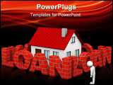 PowerPoint Template - One man that cannot afford to buy a house because of high mortgage rate