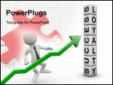 PowerPoint Template - customer loyalty and success of business symbol