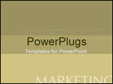 PowerPoint Template - Marketing man shouts advertising slogan