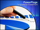 PowerPoint Template - The stock market graphs monitoring and accounting.