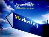 PowerPoint Template - marketing road sing for business and financial concepts