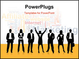 PowerPoint Template - Word cloud concept illustration of affiliate marketing