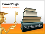 PowerPoint Template - some pile of old mathematic education books