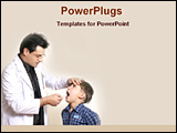 PowerPoint Template - a dentist checking teeth