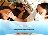 PowerPoint Template - a dentist with her patient