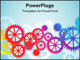 PowerPoint Template - A Mechanical Vector Background with Gears and Cogs