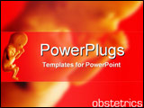 PowerPoint Template - Foetus with obstetrics text