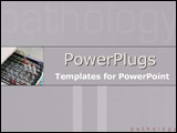 PowerPoint Template - Test tubes containing blood