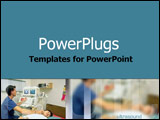 PowerPoint Template - Technician conducting an ultrasound