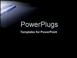 PowerPoint Template - Paper rolls containing spreadsheet data with glow