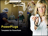 PowerPoint Template - a doctor with operation theater