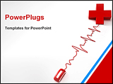 PowerPoint Template - red cross connected to a red mouse