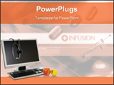 PowerPoint Template - syringes & stethoscope