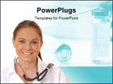PowerPoint Template - Lovely young and beautiful Doctor or Nurse