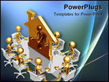 PowerPoint Template - A Concept And Presentation Figure In 3D